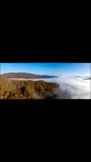 Fog was so beautiful covering the valley floor in Unicoi County, TN last weekend. I created this image using the very versatile @djiglobal mini 3pro. When I don’t want to fly my larger drone this is my go to! #drone #dji #djimini3pro #dronelandscape #fog #temperatureinversion #clouds #bluesky #tennessee #easttennessee #unicoicountytn #flagpondtn